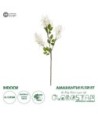 GloboStar® Artificial Garden WHITE AMARANTHUS FRUIT BRANCH 21447 Τεχνητό Διακοσμητικό Κλαδί Λευκός Αμάρανθος Y95cm